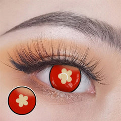 Cosplay Hutao Red Coloured Contact Lenses