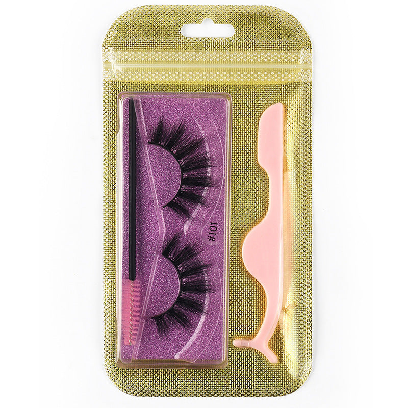 3D Natural Thick Pair 1 Piece Mink Hair Eyelashes