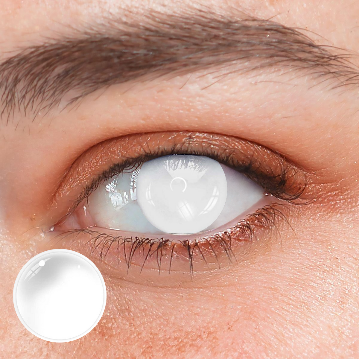 Halloween White out  Coloured Contact Lenses