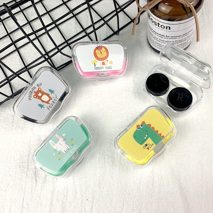 Cute Cartoon Colored Contact Lens Case