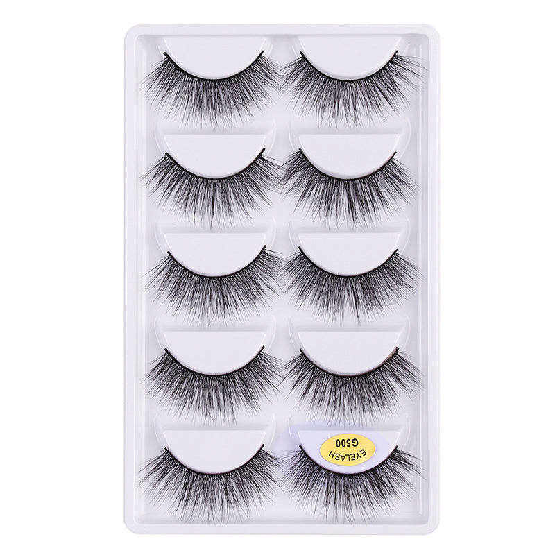 3D Cat Eye 10 Piece Mink Hair Eyelashes