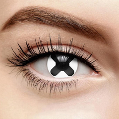 Cosplay Black Cross Coloured Contact Lenses