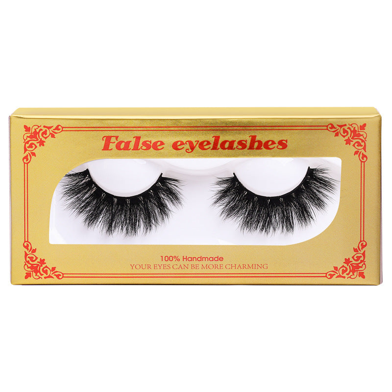 New One-Pair Package  Natural Long Piece Mink Hair Eyelashes