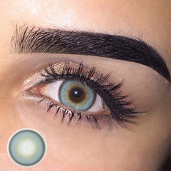 Halo Blue Prescription Coloured Contact Lenses