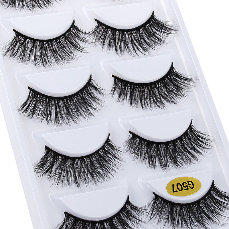 3D Cat Eye 10 Piece Mink Hair Eyelashes