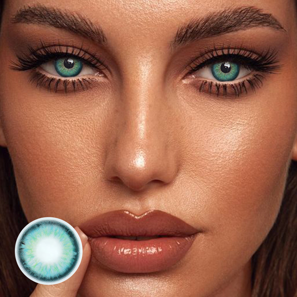 Perla Blue Prescription Coloured Contact Lenses