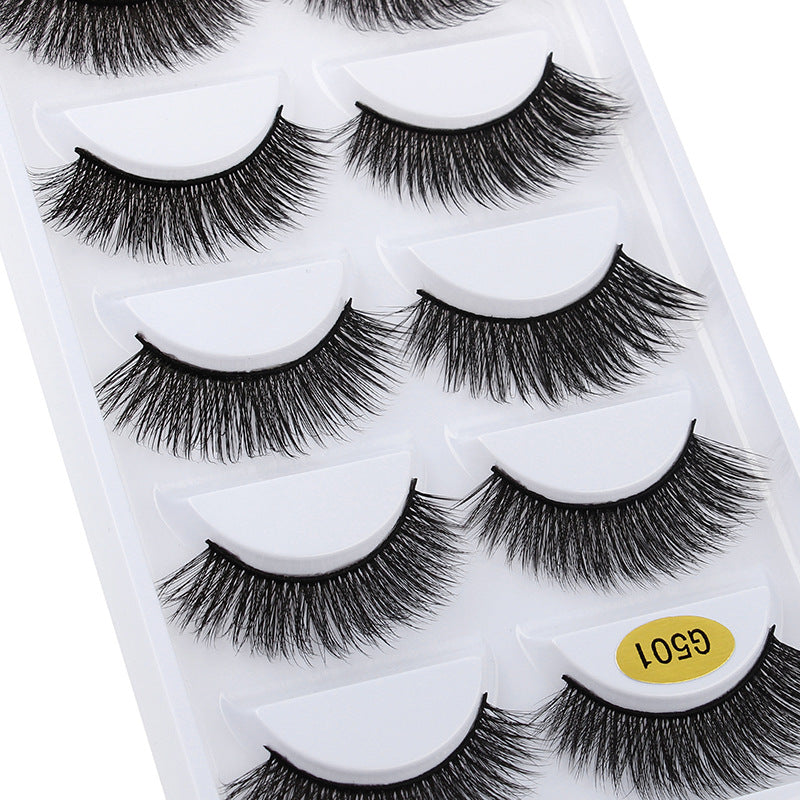 3D Cat Eye 10 Piece Mink Hair Eyelashes