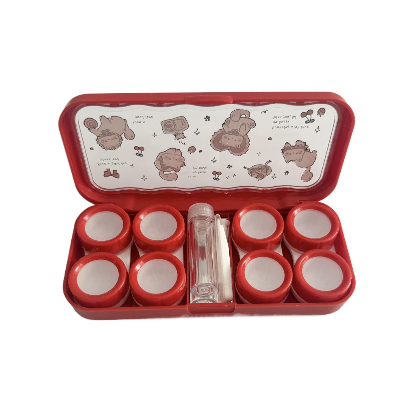 Sweet Bunny Garden Coloured Contact Lens Case