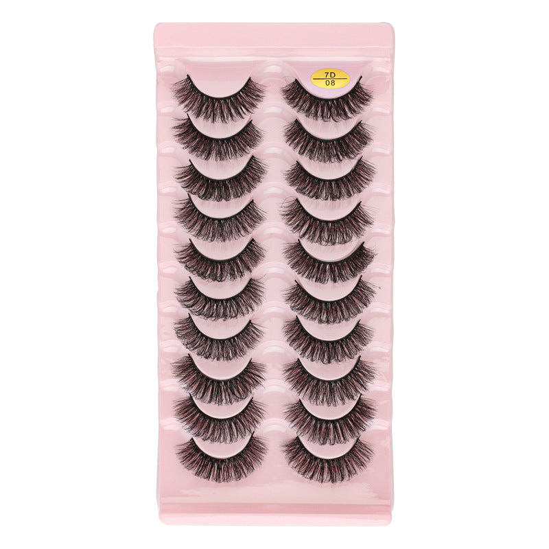 7D Dense 10 Piece Mink Hair Eyelashes