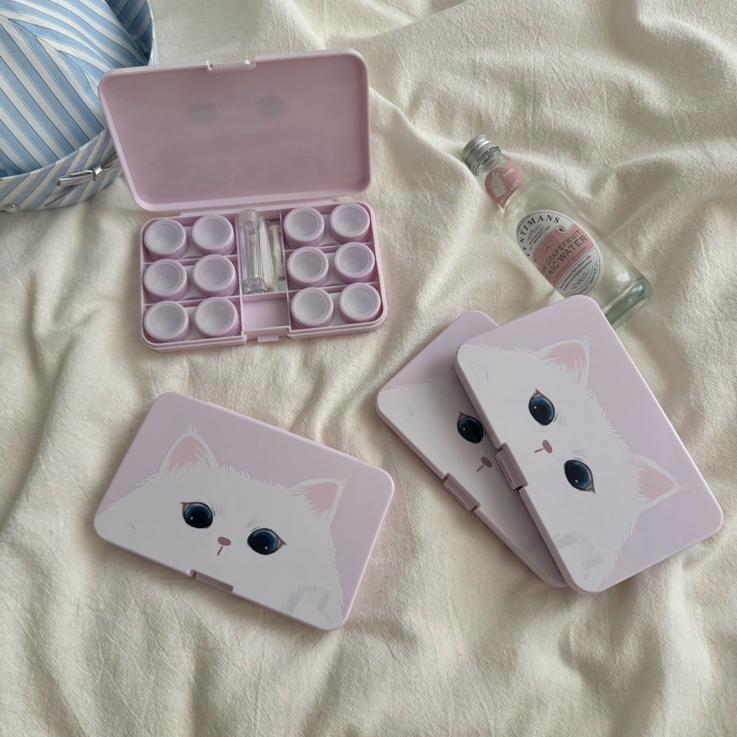 Kitten Puppy Head Coloured Contact Lens Case