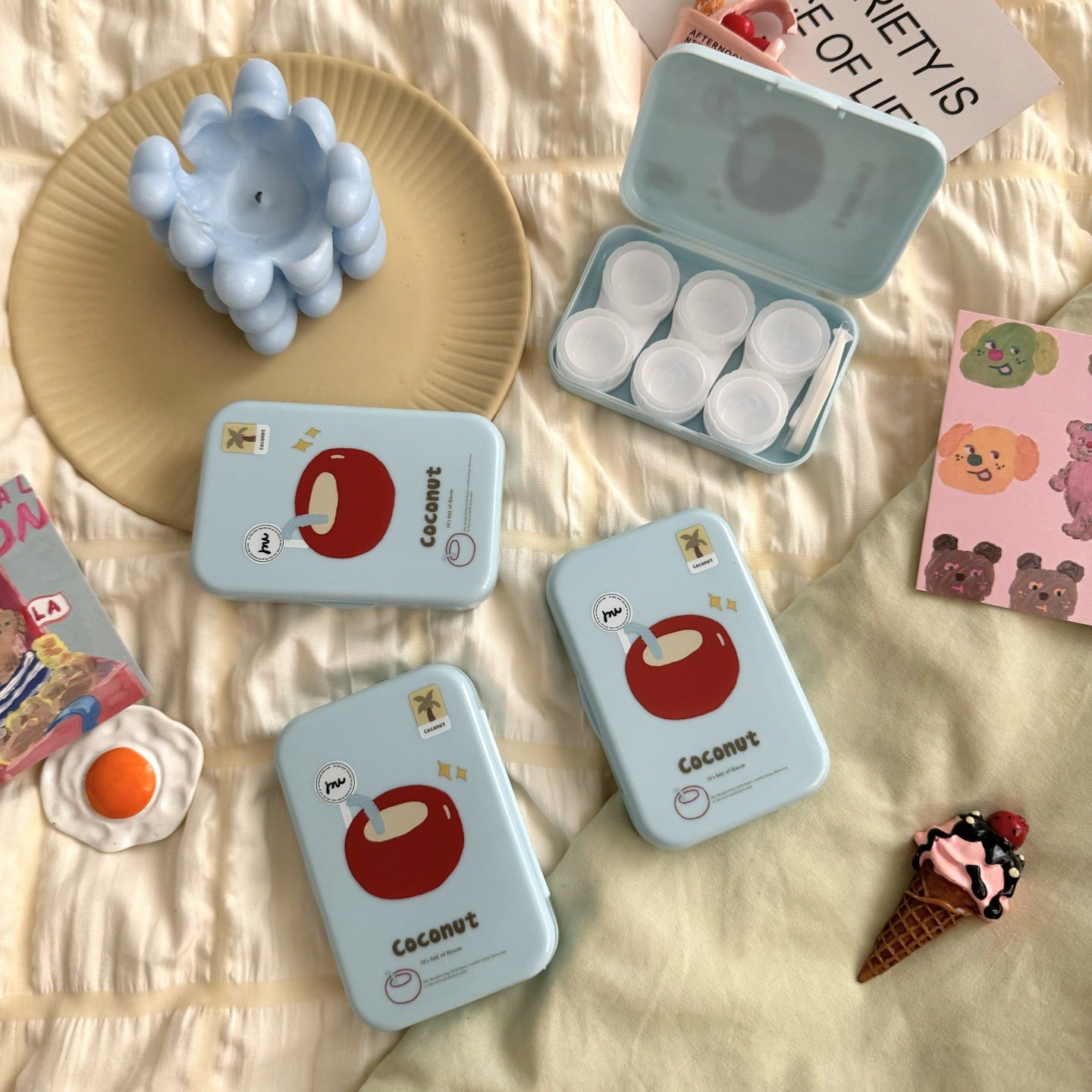 Yummy Bites Coloured Contact Lens Case