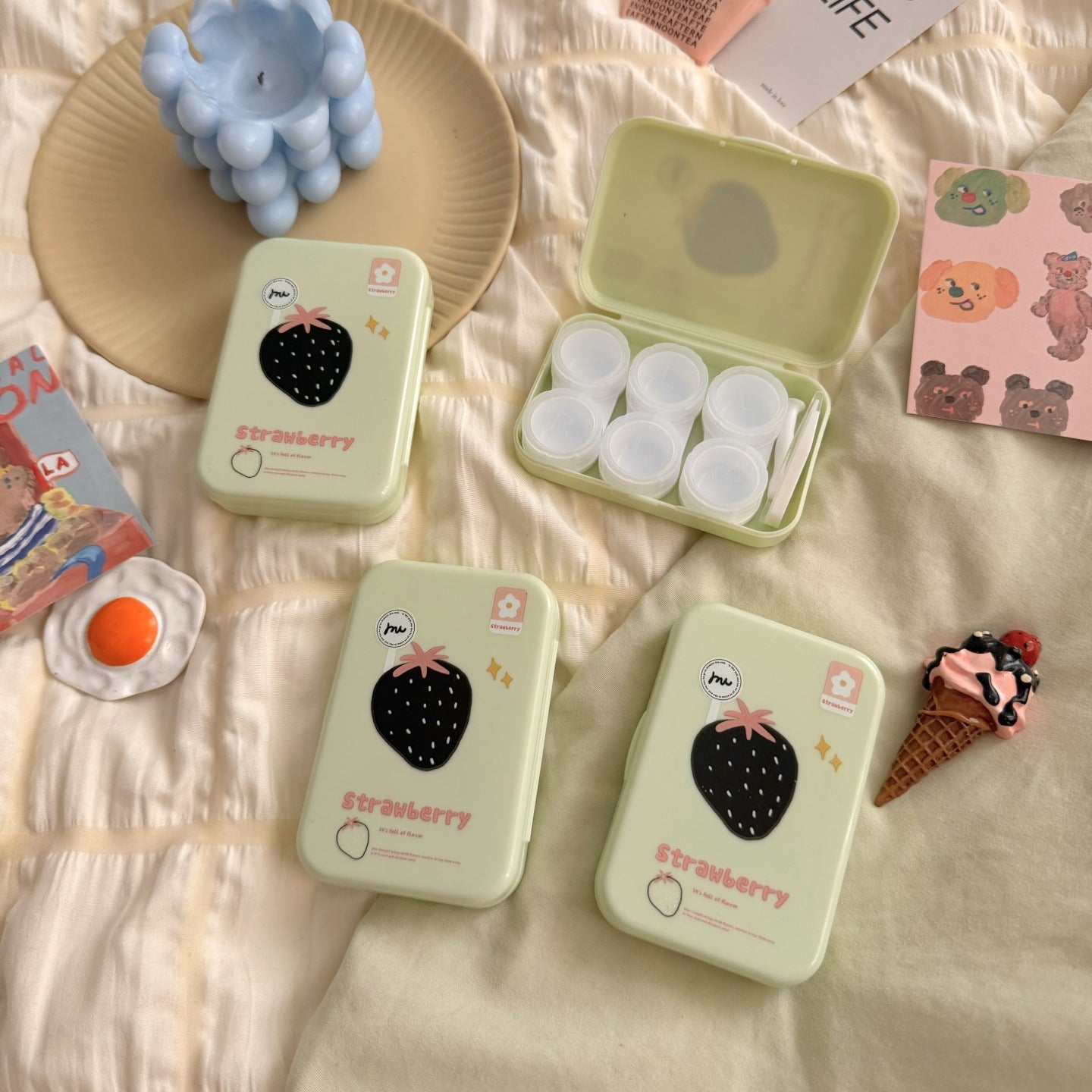 Yummy Bites Coloured Contact Lens Case