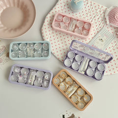 Ice Cream And Cake Coloured Contact Lens Case