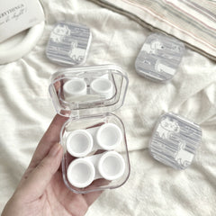 Candy-striped Fish Colored Contact Lens Case