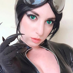 Cosplay Cat Eye Green Coloured Contact Lenses