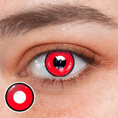 Halloween Red vampire Coloured Contact Lenses