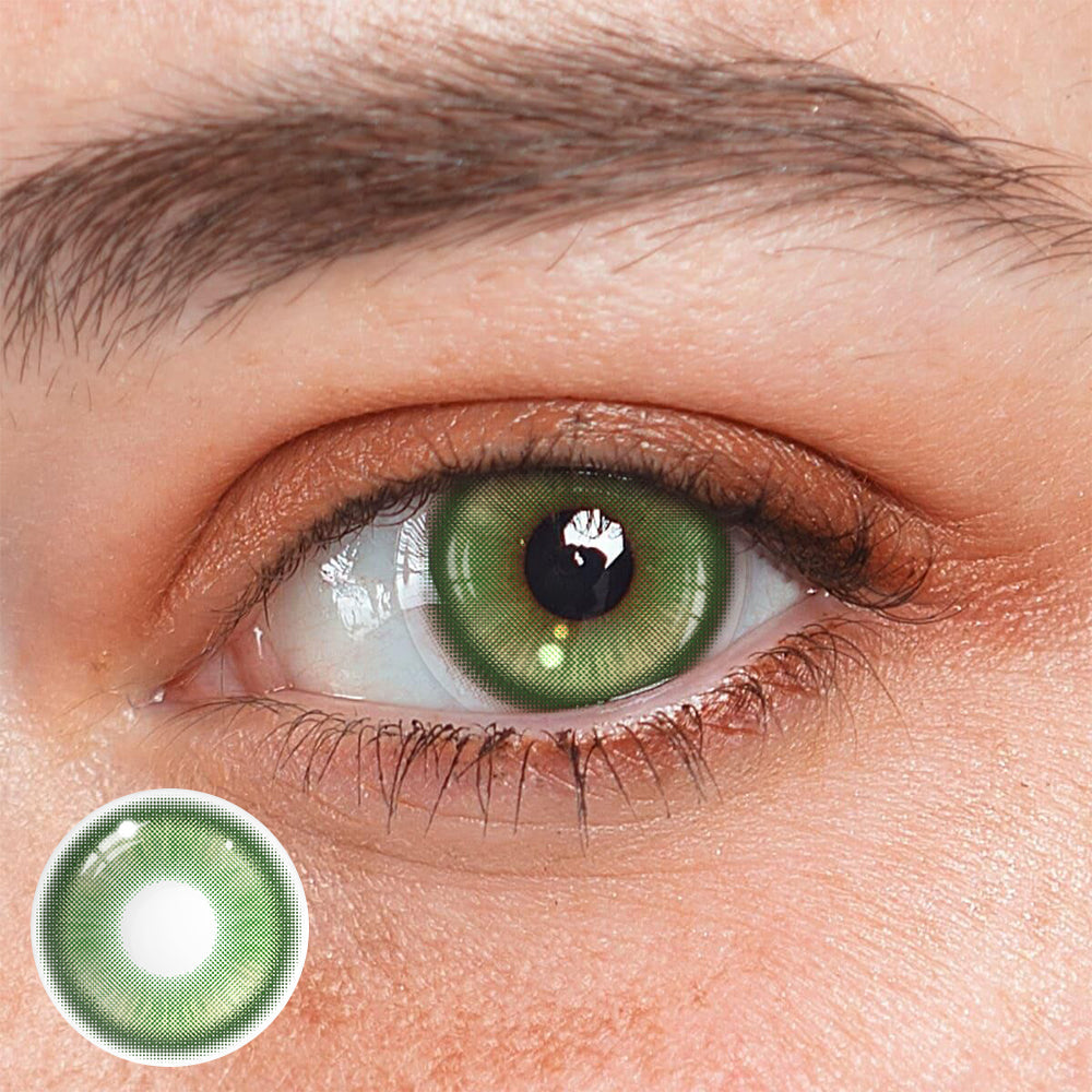 Cosplay Fairy Green Coloured Contact Lenses