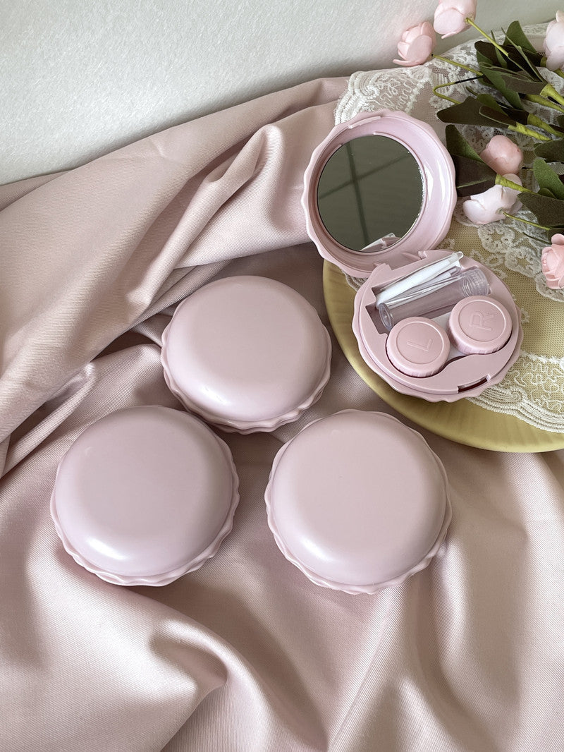 Cream Goose Colored Contact Lens Case