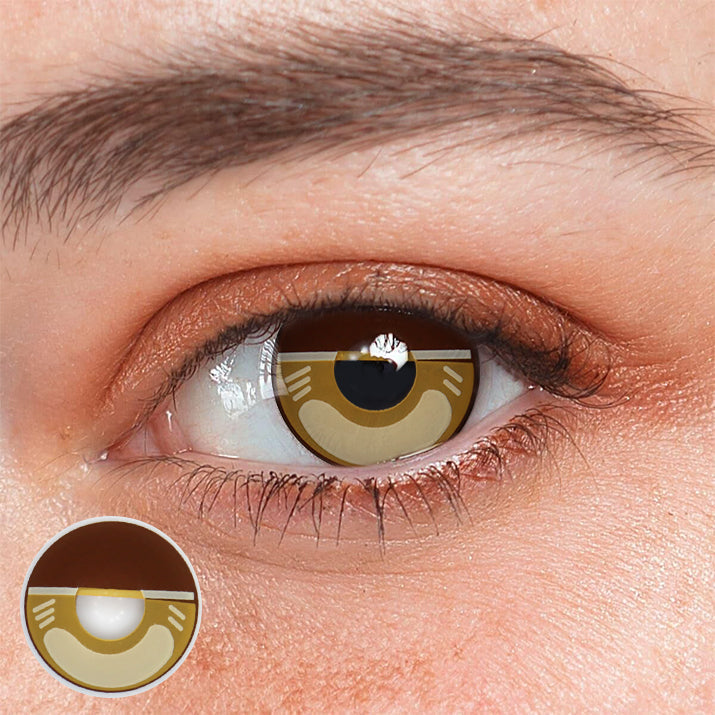 Cosplay Agatsuma Zenitsu Coffee Coloured Contact Lenses