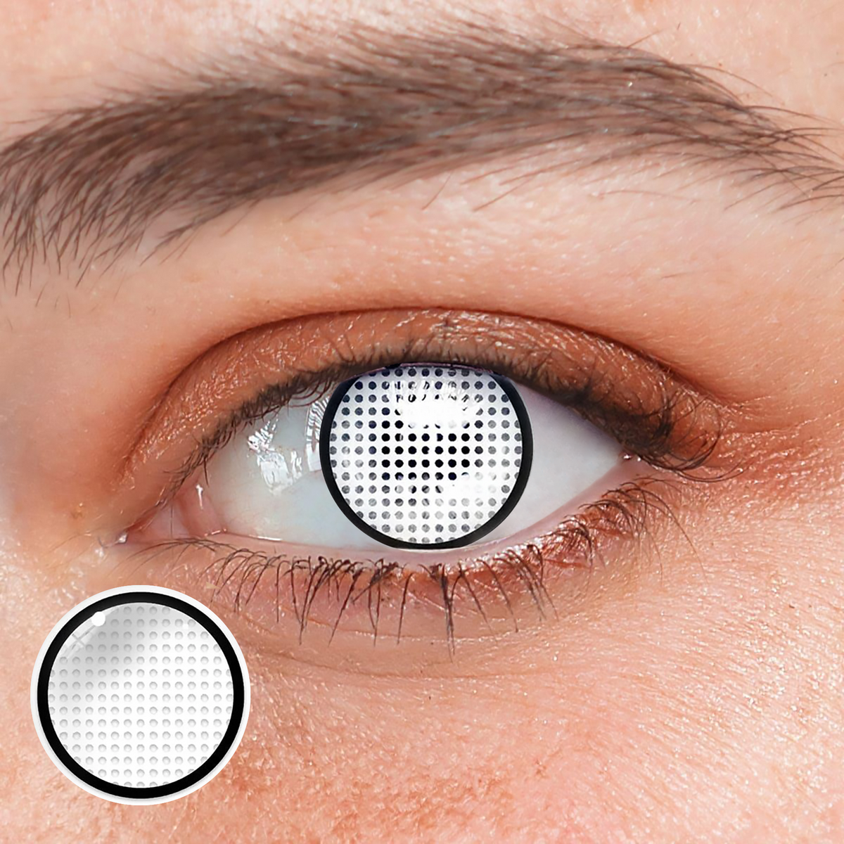 Cosplay White manson mesh Coloured Contact Lenses