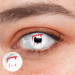 Halloween Trauma White slit Coloured Contact Lenses