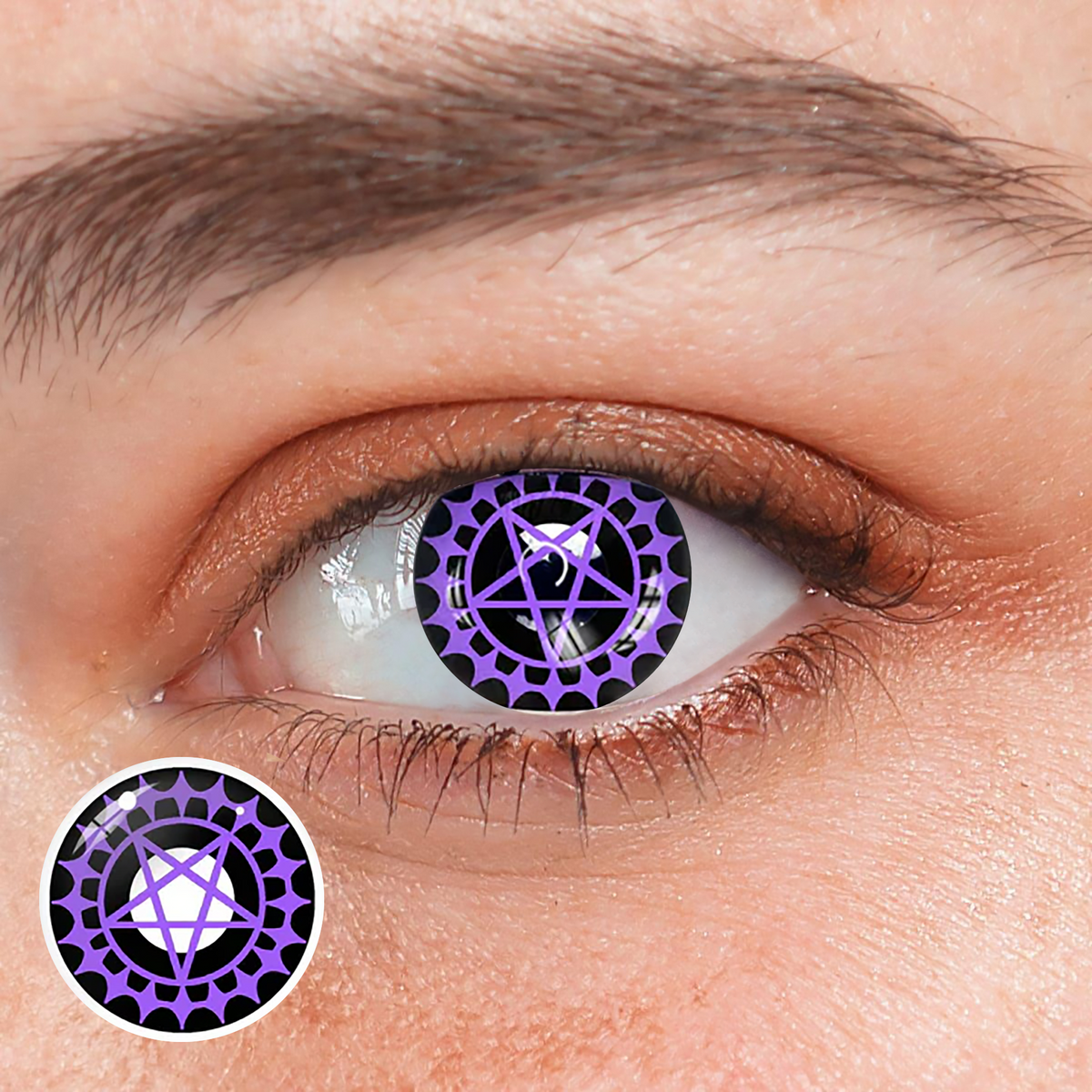 Cosplay Black Butler Covenant Purple Prescription Coloured Contact Lenses