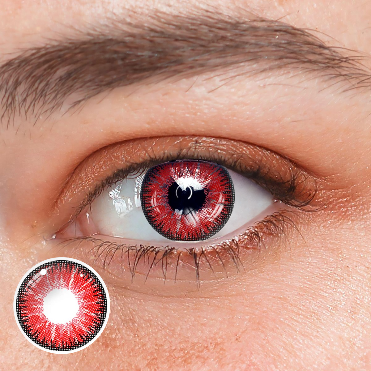 Vega Red Prescription Coloured Contact Lenses