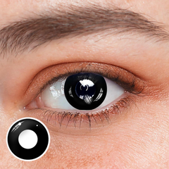 Halloween black block Prescription Coloured Contact Lenses