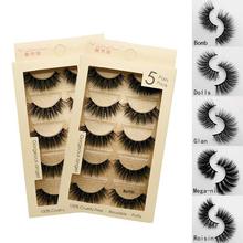 3D Cat Eye 10 Piece Mink Hair Eyelashes