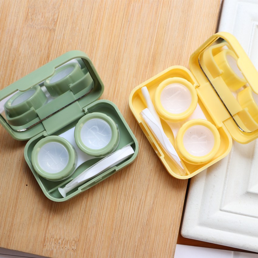 INS Fish-like Simple Colored Contact Lens Case