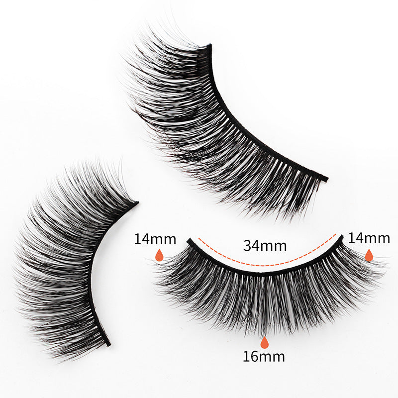 3D European and American Cat Eye 10 Piece Mink Hair Eyelashes