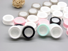 Double Color Transparent Multicolor Colored Contact Lens Case