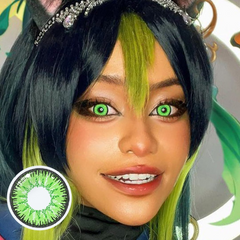 Vega Bright Forest Green Prescription Coloured Contact Lenses