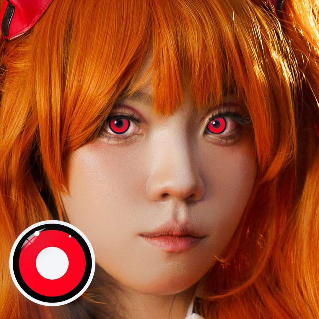 Halloween Red vampire Coloured Contact Lenses