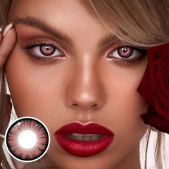 Halloween Miracle Red Prescription Coloured Contact Lenses