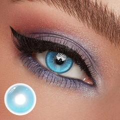 Cosplay Pudding Blue Coloured Contact Lenses