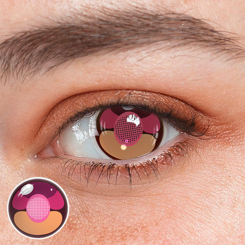 Cosplay Cherry Cat Purple Coloured Contact Lenses