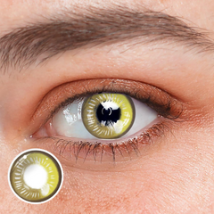 Cosplay Anime Yellow Prescription Coloured Contact Lenses