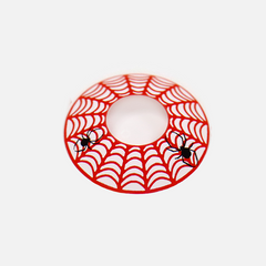 Halloween Spider Web Red Contact Lenses