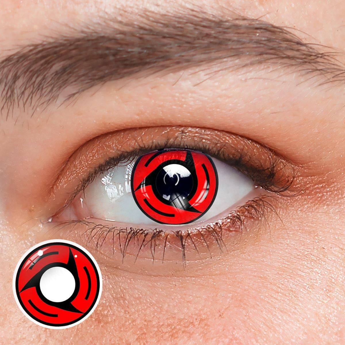 Cosplay Sharingan Bladed Red Coloured Contact Lenses