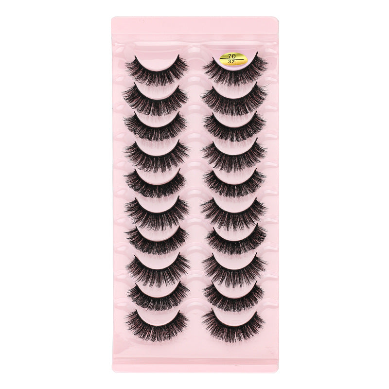 7D Dense 10 Piece Mink Hair Eyelashes