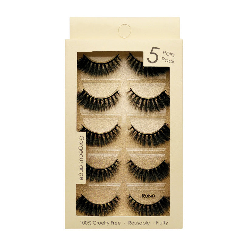 3D Glan 5 Piece Roisin Mink Hair Eyelashes