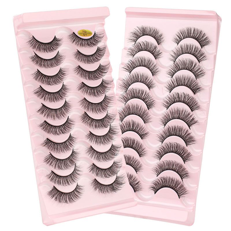 7D Dense 10 Piece Mink Hair Eyelashes