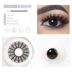 Halloween SpiderWeb White Coloured Contact Lenses