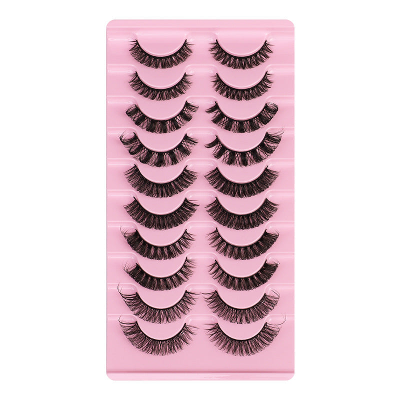 DD European and American Thick 10 Piece Mink Hair Eyelashes