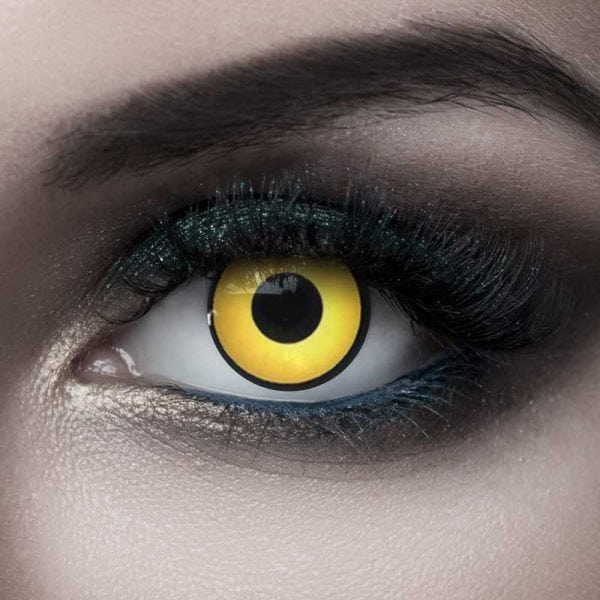 Halloween Yellow Manson Coloured Contact Lenses