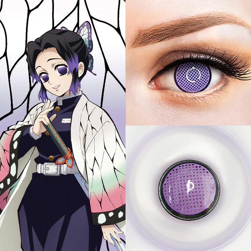 Cosplay Demon Slayer Kochou Shinobu Purple Coloured Contact Lenses