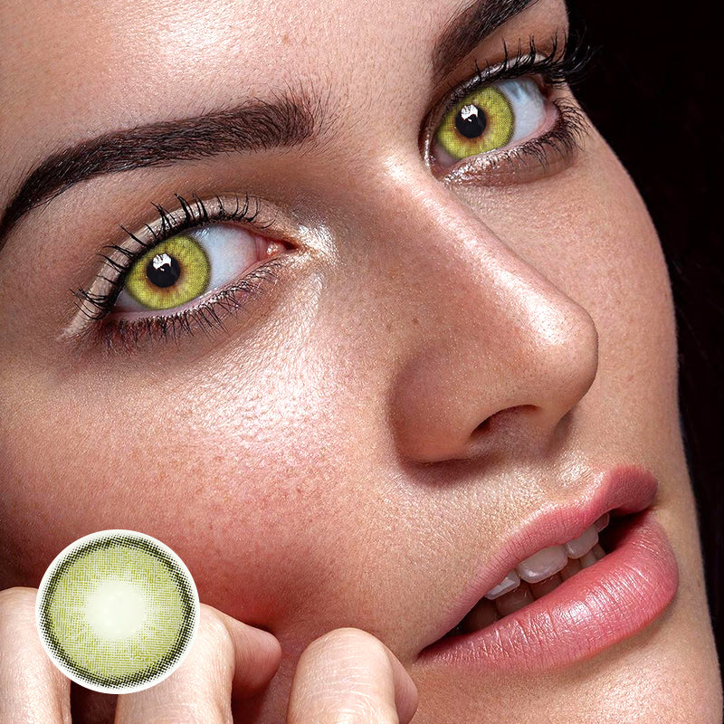 Astrea Oli Green Prescription Coloured Contact Lenses