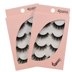 New Natural Slim 4 Piece G109 Mink Hair Eyelashes