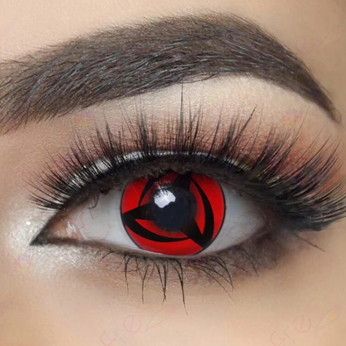 Cosplay Naruto Mangekyo Coloured Contact Lenses